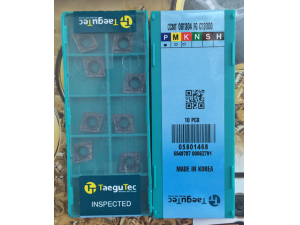 潍坊特固克数控刀片代理CCMT060208-MT TT9080加工钢件 全新正品
